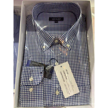 Camisa de algodón Slim Fit Camisa casual para hombre